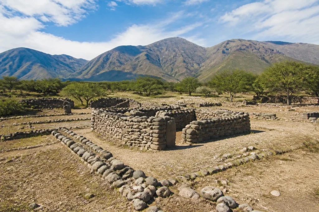 Archaeological structures at El Shincal de Quimivil in Catamarca