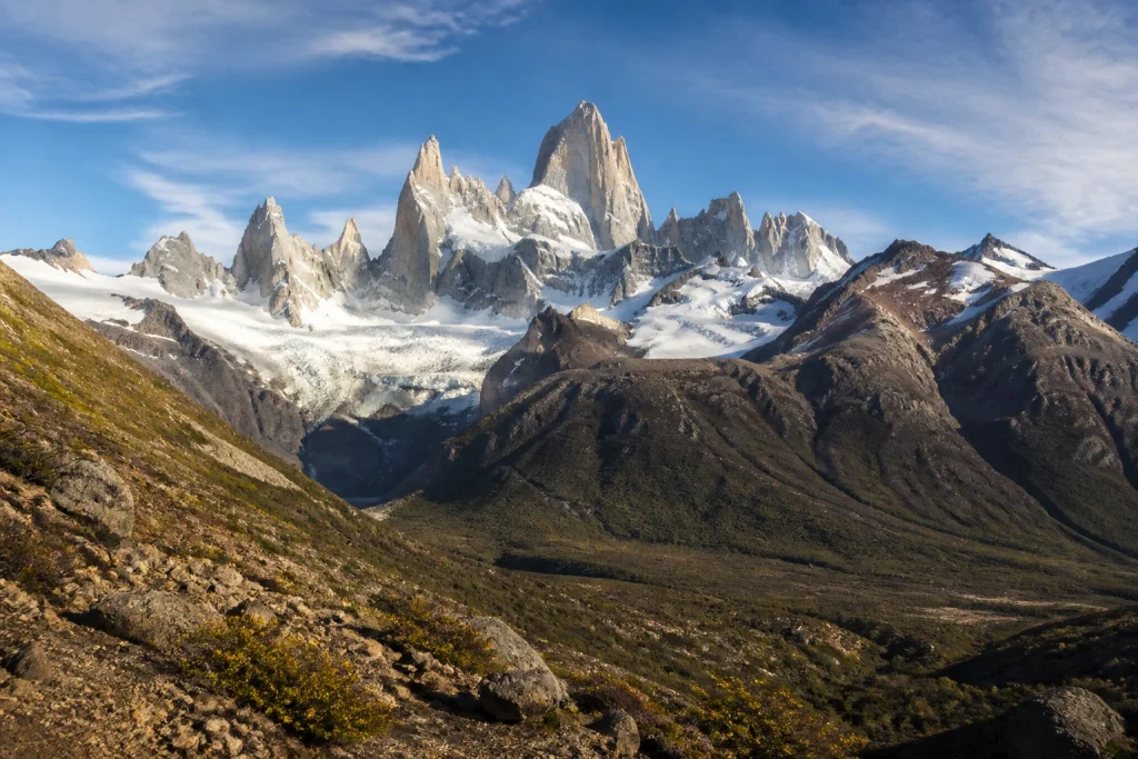 View toward Fitz Roy from the Mirador Fitz Roy hiking route