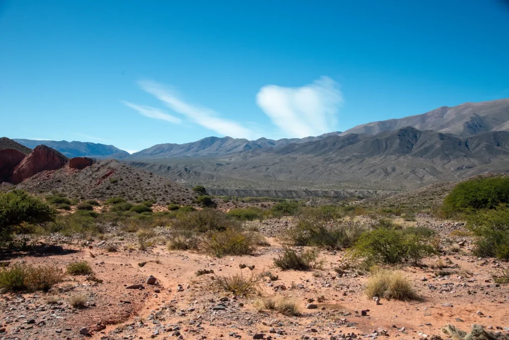 High-altitude Andean road through Jujuy Province in Argentina