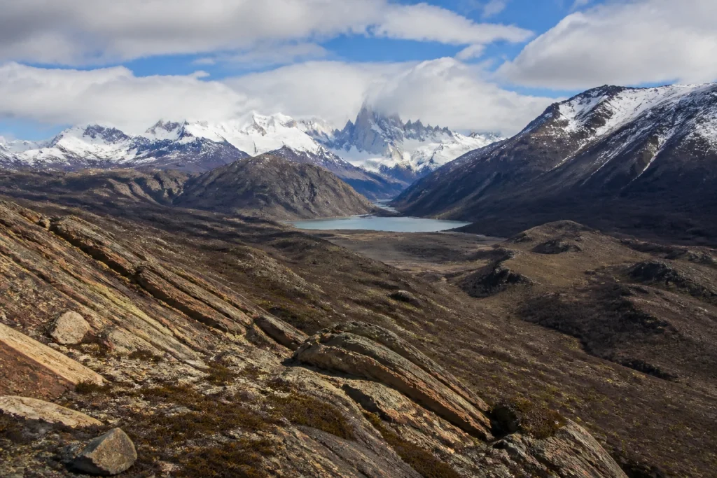 View of Mount Fitz Roy from Loma del Pliegue Tumbado near El Chaltén