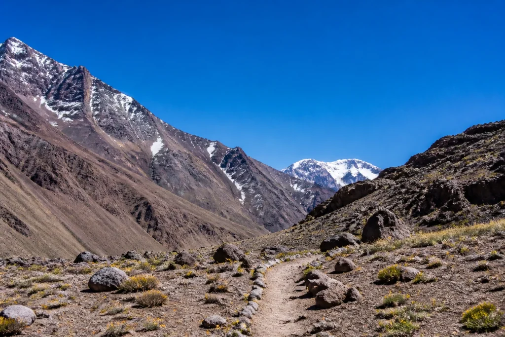 High-Andes landscape in the Horcones area of Aconcagua Provincial Park