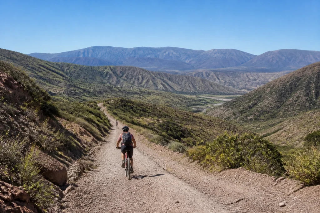 Andean foothill landscape near San Lorenzo in Salta, Argentina