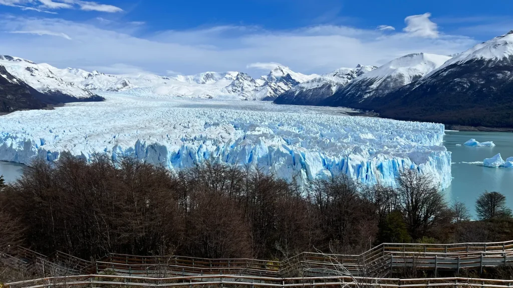 Perito Moreno Glacier and visitor walkways in Los Glaciares National Park