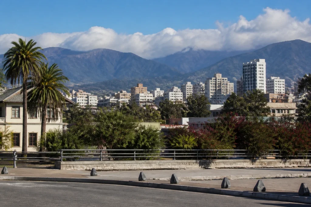 City view in San Salvador de Jujuy, Argentina.