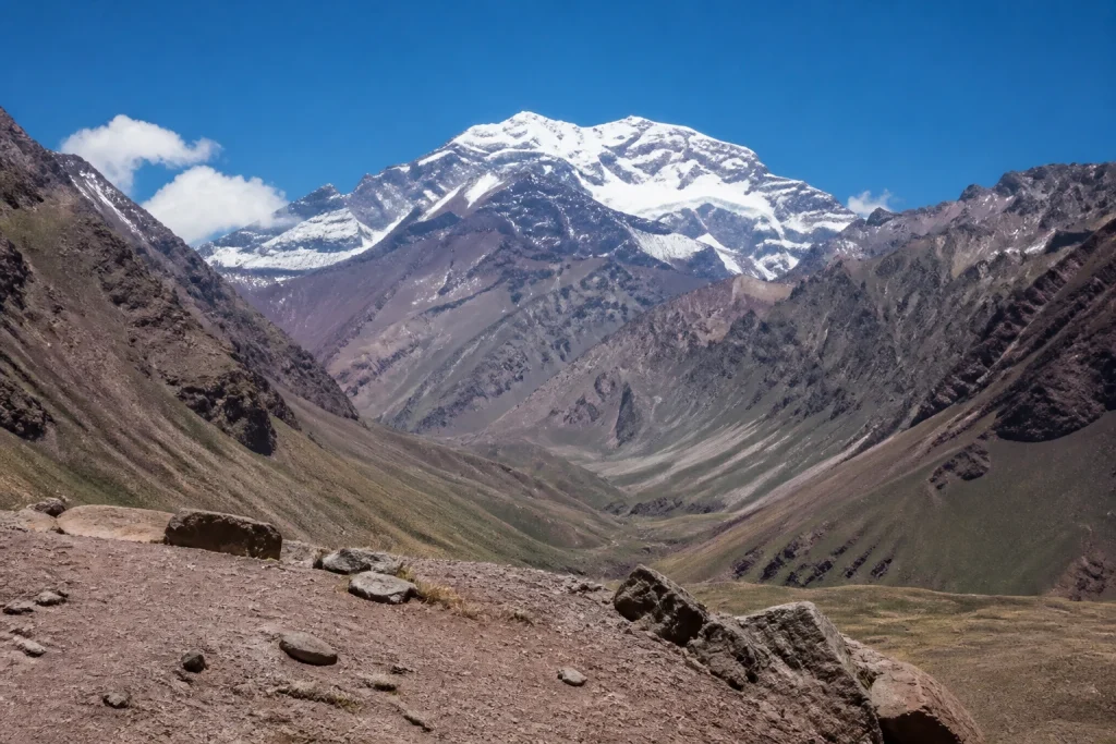 Aconcagua viewpoint in Mendoza Province, Argentina
