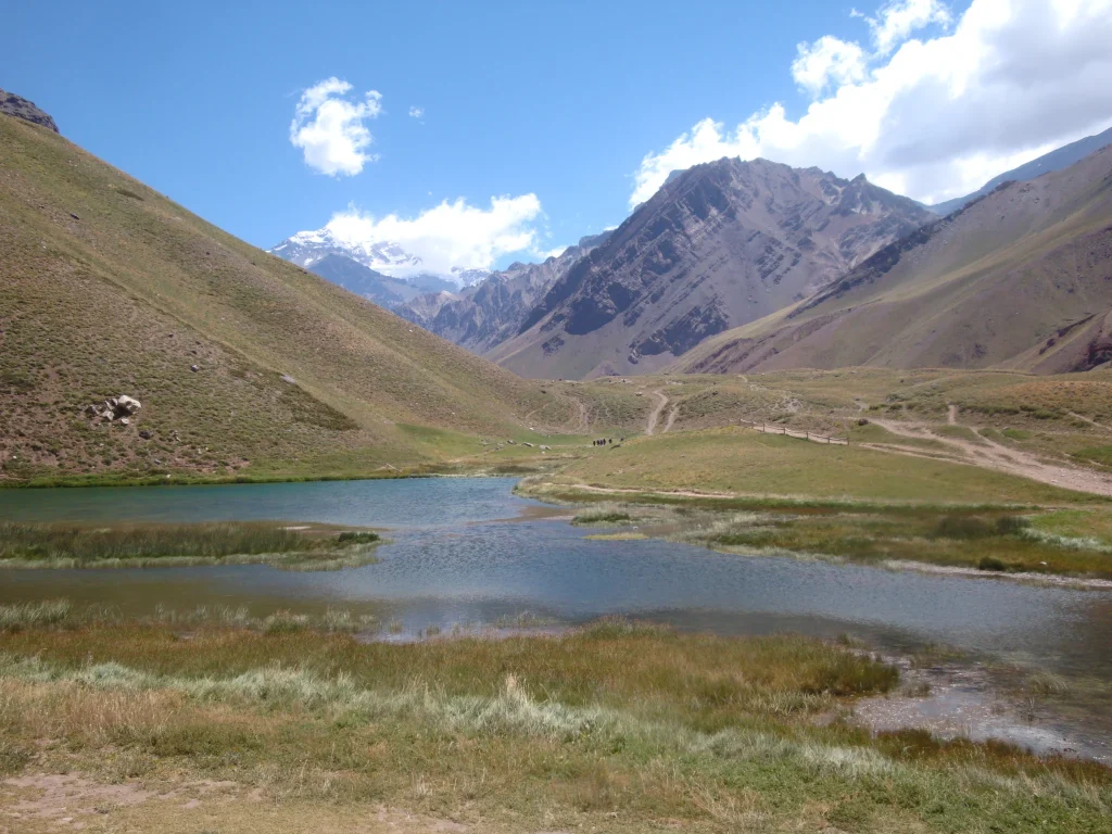 Marked path in the Horcones area of Parque Provincial Aconcagua