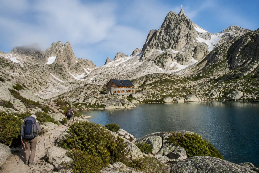 Refugio Frey in the granite mountains near Bariloche, Argentina