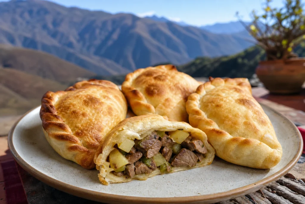 Traditional Salta-style empanadas with beef and potato filling