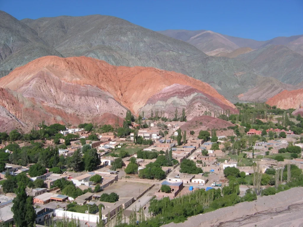 Cerro de los Siete Colores above Purmamarca in Jujuy