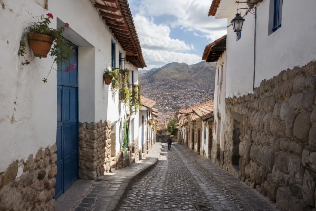 Historic street in the San Blas area of Cusco
