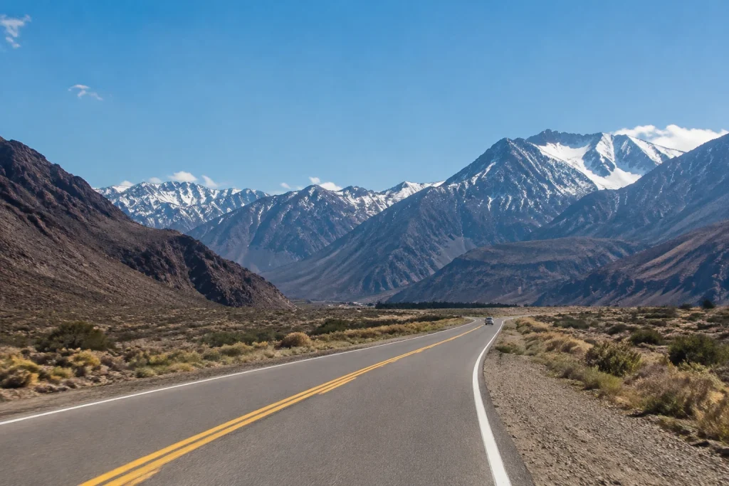 Ruta Nacional 7 crossing the Andes near Uspallata, Mendoza